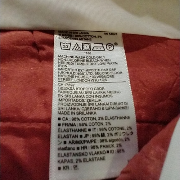 Size 4 Womens Banana Republic Avery Pink/Red/white check pants - Picture 13 of 17